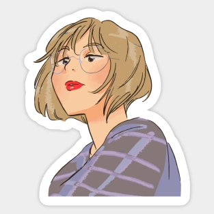 Adorable anime girl Sticker